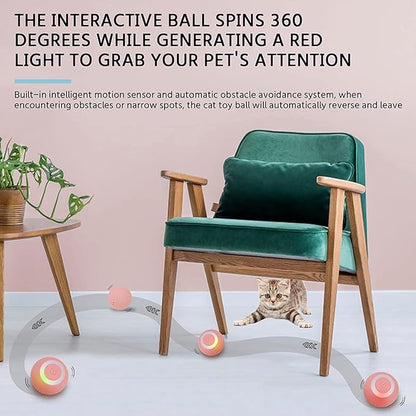 Bola de juguete interactivo para gatos rosa - additional image 17